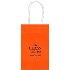 Classic Class of Graduation Medium Twisted Handled Bags