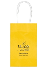 Classic Class of Graduation Medium Twisted Handled Bags