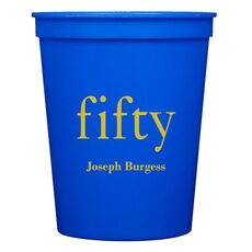 Big Number Fifty Stadium Cups