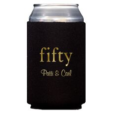 Big Number Fifty Collapsible Koozies