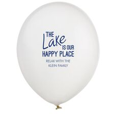 The Lake is Our Happy Place Latex Balloons