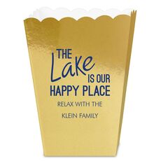 The Lake is Our Happy Place Mini Popcorn Boxes