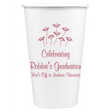 Hat Toss Graduation Paper Coffee Cups