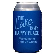 The Lake is My Happy Place Collapsible Koozies