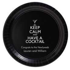 Keep Calm and Have a Cocktail Paper Plates