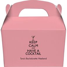 Keep Calm and Have a Cocktail Gable Favor Boxes