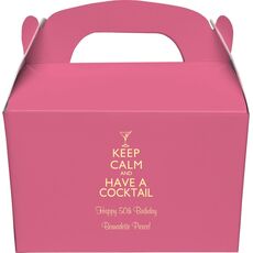 Keep Calm and Have a Cocktail Gable Favor Boxes