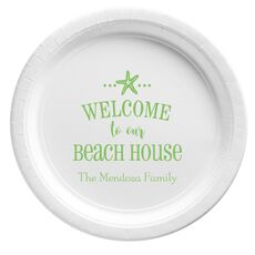 Welcome to Our Beach House Paper Plates