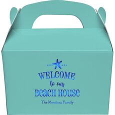 Welcome to Our Beach House Gable Favor Boxes