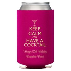 Keep Calm and Have a Cocktail Collapsible Koozies