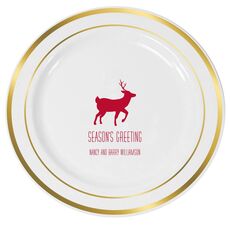 Deer Park Premium Banded Plastic Plates