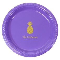 Hawaiian Pineapple Plastic Plates