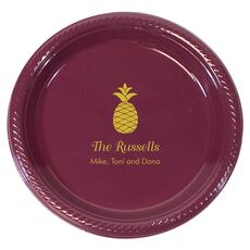 Hawaiian Pineapple Plastic Plates