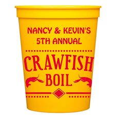 Crawfish Boil Stadium Cups