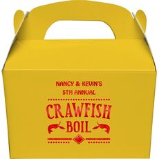 Crawfish Boil Gable Favor Boxes