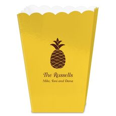 Hawaiian Pineapple Mini Popcorn Boxes