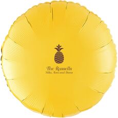 Hawaiian Pineapple Mylar Balloons