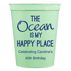 The Ocean is My Happy Place Stadium Cups