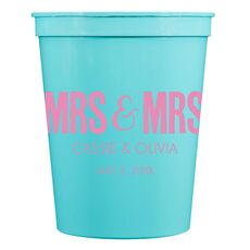Bold Mrs & Mrs Stadium Cups