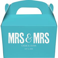 Bold Mrs & Mrs Gable Favor Boxes