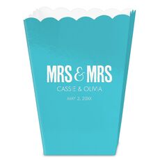 Bold Mrs & Mrs Mini Popcorn Boxes