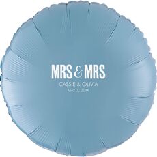 Bold Mrs & Mrs Mylar Balloons