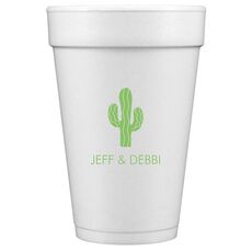 Desert Cactus Styrofoam Cups