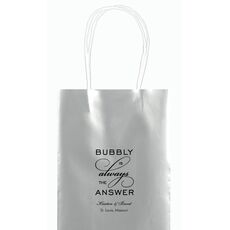 Bubbly is the Answer Mini Twisted Handled Bags