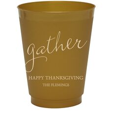 Expressive Script Gather Colored Shatterproof Cups