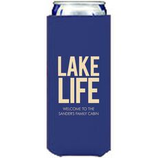 Lake Life Collapsible Slim Koozies
