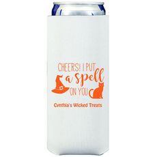 Spell On You Halloween Collapsible Slim Koozies
