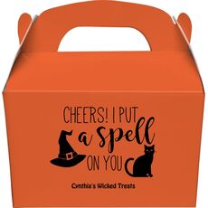 Spell On You Halloween Gable Favor Boxes