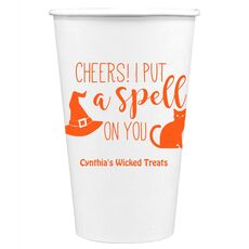 Spell On You Halloween Paper Coffee Cups