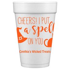 Spell On You Halloween Styrofoam Cups