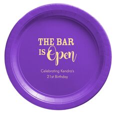 The Bar is Open Paper Plates
