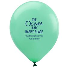 The Ocean is My Happy Place Latex Balloons