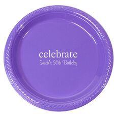 Big Word Celebrate Plastic Plates