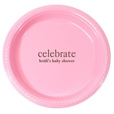 Big Word Celebrate Plastic Plates