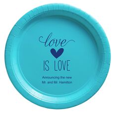 Love is Love Paper Plates