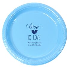 Love is Love Plastic Plates
