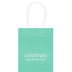 Big Word Celebrate Mini Twisted Handled Bags