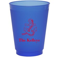 Boat Anchor Colored Shatterproof Cups