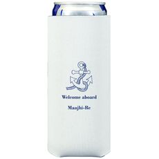 Boat Anchor Collapsible Slim Koozies