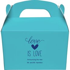 Love is Love Gable Favor Boxes