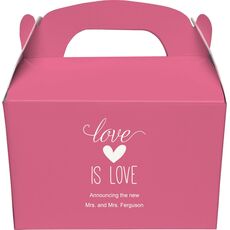 Love is Love Gable Favor Boxes