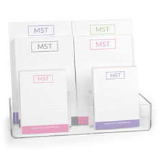 Modern Frame Initials Notepad Set (6 Pads)