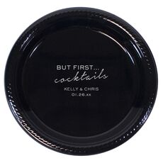 But First Cocktails Plastic Plates