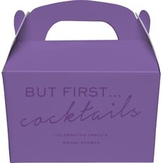 But First Cocktails Gable Favor Boxes