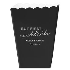 But First Cocktails Mini Popcorn Boxes