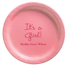 Sweet Baby Girl Paper Plates